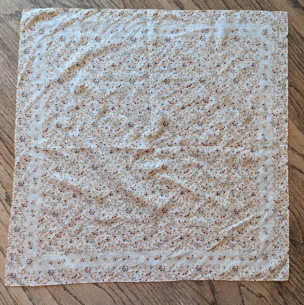 Madewell Floral Cream Bandana Scarf